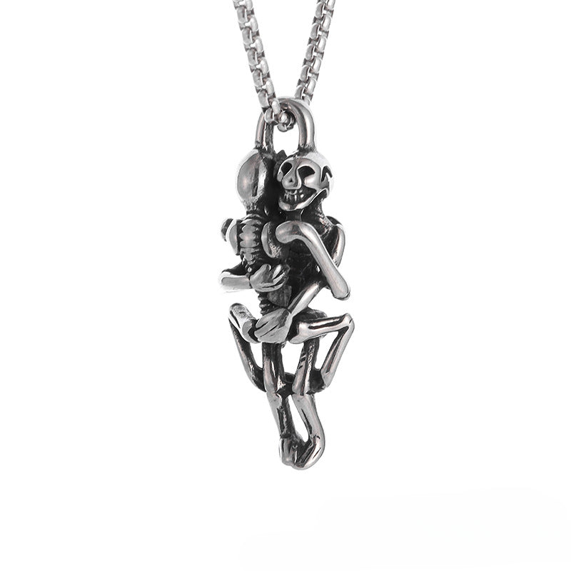 Wholesale Gothic Skull Pendant Alloy Necklaces